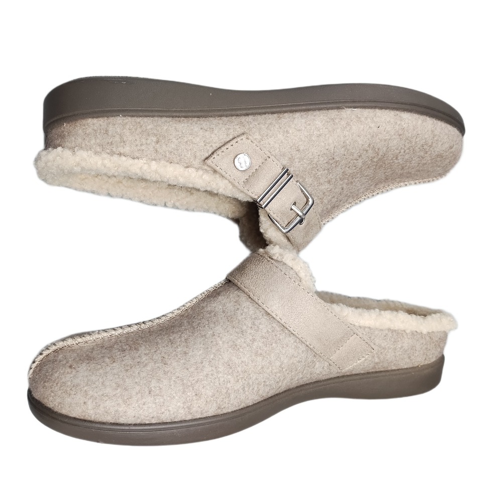Bzees For Lifestride Eternity Mule Slippers Womens Size 10M Beige Upper Fabric